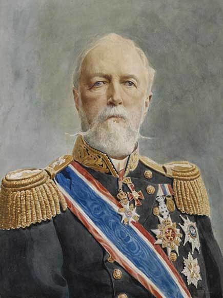 Kong Oscar II var konge av Norge og Sverige fram mot unionsoppløsningen i 1905. Foto: Kjartan Hauglid, Det kongelige hoff